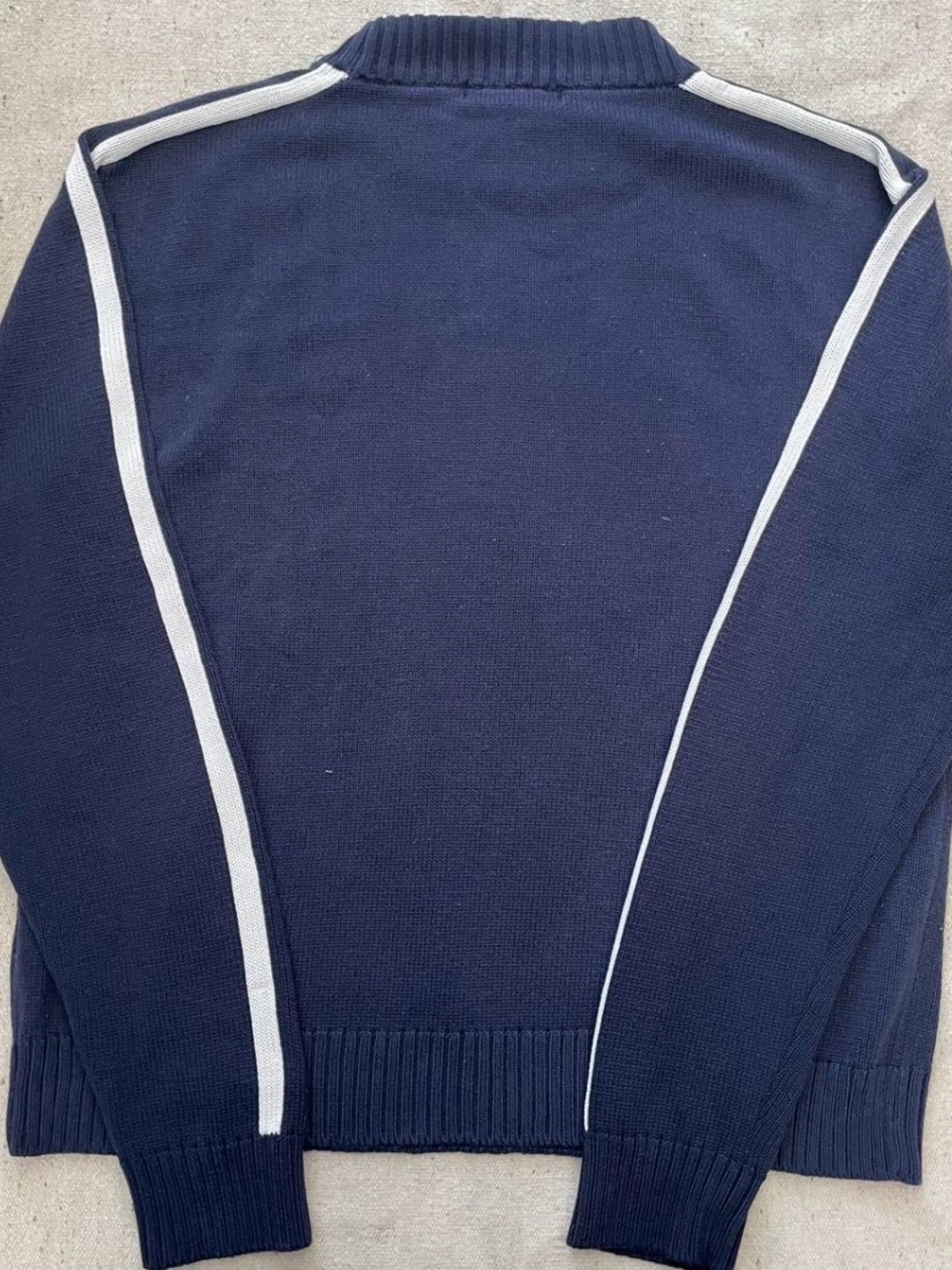 Criminal 00 Striped Heavy Knit Sweater - Picture 3 of 4